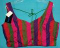 Multi Color Choli Sari Blouse w/ Vertical Stripes #4229